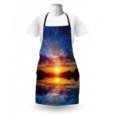 Dreamy Sunset Scenery Apron