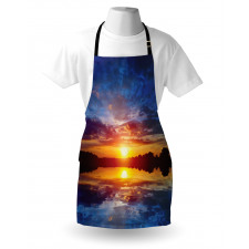 Dreamy Sunset Scenery Apron