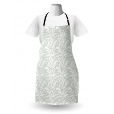 Abstract Pale Leafage Apron