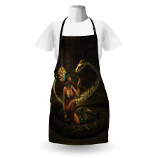 Mystery Girl Huge Snake Apron