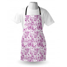 Ornate Floral Curly Leaf Apron