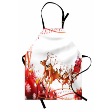 Xmas Balls and Reindeers Apron