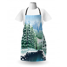 Winter Season Trees Apron