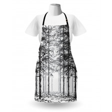 Sketch Style Line Art Apron