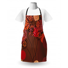 Floral Line Stalks Apron