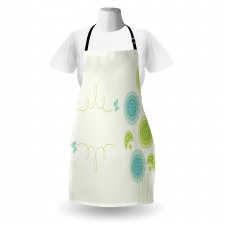 Hand Drawn Plants Apron