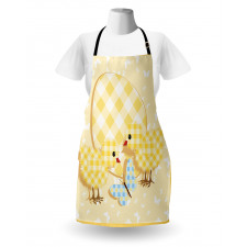 Plaid Patterned Animals Apron