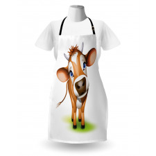 Cow with Blue Eyes Grass Apron
