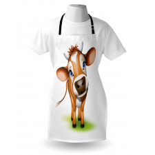 Cow with Blue Eyes Grass Apron