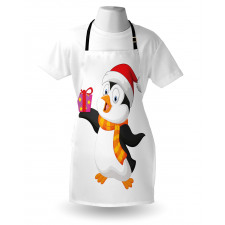 Friendly Penguin Character Apron