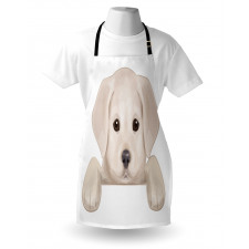 Puppy Hiding Paws Apron