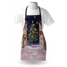 Snowy Streets Carol Apron