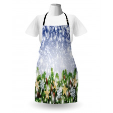 Bokeh Snowflakes Apron