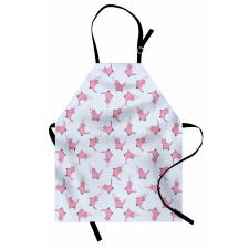 Romantic Pink Kittens Apron