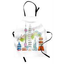 Landmarks Watercolor Apron