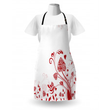 Garden of Romance Hearts Apron