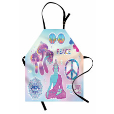 Psychedelic Eye Mandala Apron