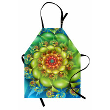 Colorful Floral Spiral Apron