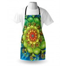 Colorful Floral Spiral Apron