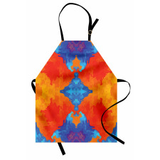 Contemporary Blue Orange Apron