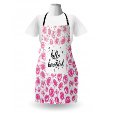 Watercolor Buds Words Apron