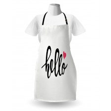 Message with Heart Apron