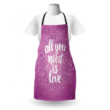 Valentines Floral Words Apron