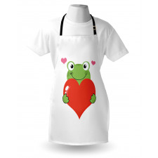 Funny Cartoon Frog Apron