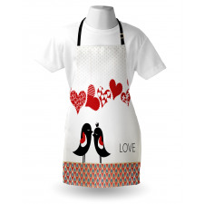 Teardrop Pattern Halftone Apron