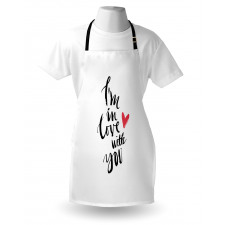 Brush Stroke Effect Words Apron