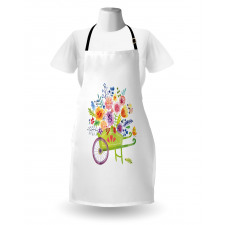 Wheelbarrow Flowers Apron