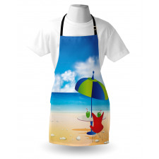 Relaxing Scene Umbrella Apron