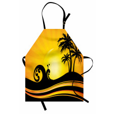 Holiday Waves and Trees Apron