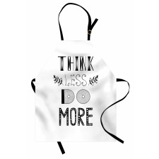 Different Fonts Leafs Apron