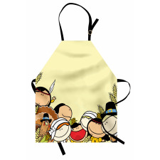 Cartoon Pilgrims Apron