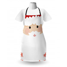 Cartoon Face Santa Apron