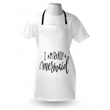 Monochrome Words Apron