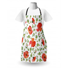 Scattered Buds and Stems Apron