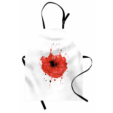 Head of Opiate Flower Art Apron