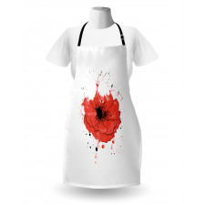 Head of Opiate Flower Art Apron