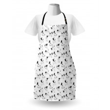 Sketch Style Terriers Apron