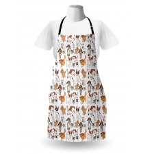 Cartoon Composition Apron