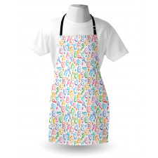 Colored Letters Apron