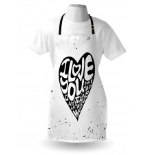 Grunge Art Heart Apron