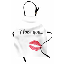 Red Kiss Lipstick Apron