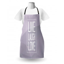 Greyscale Words Apron