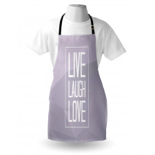 Greyscale Words Apron