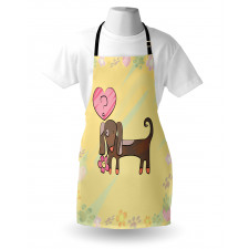 Colorful Dog Design Apron