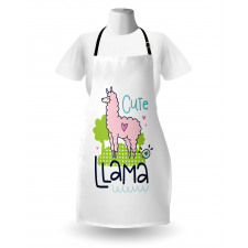 Pink Animal Cartoon Apron