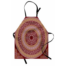 Meander and Flowers Apron